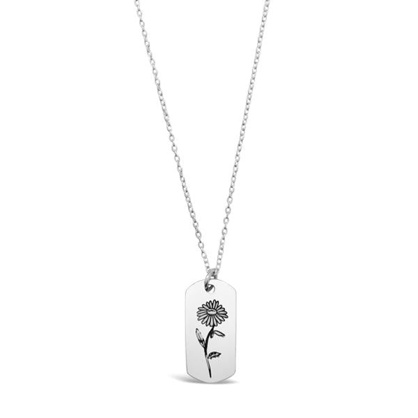 Birth Flower Necklace
