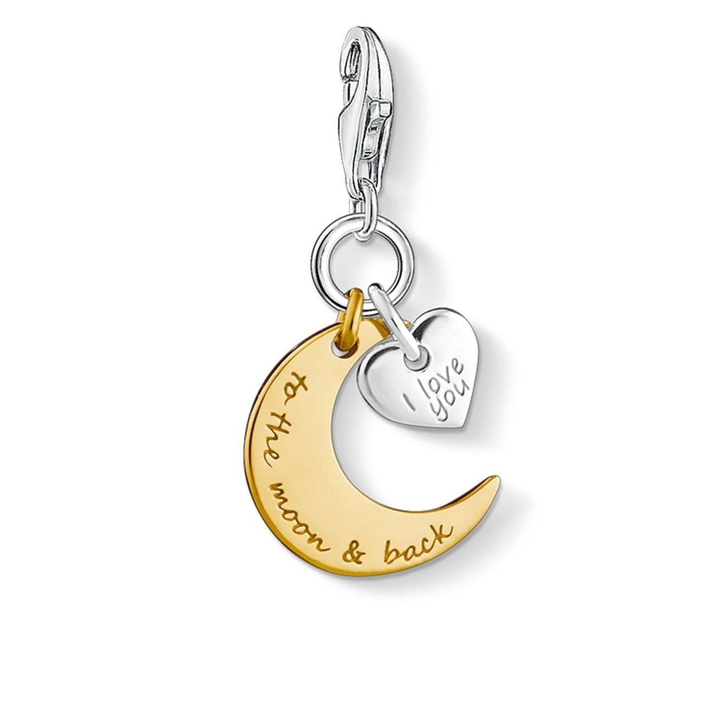 Thomas Sabo Moon & Heart “I LOVE YOU TO THE MOON & BACK” Charm