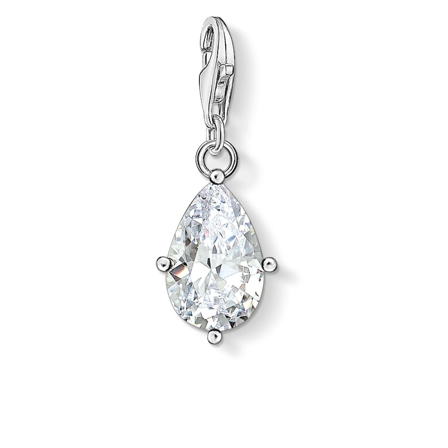 Thomas Sabo White Stone Droplet Charm