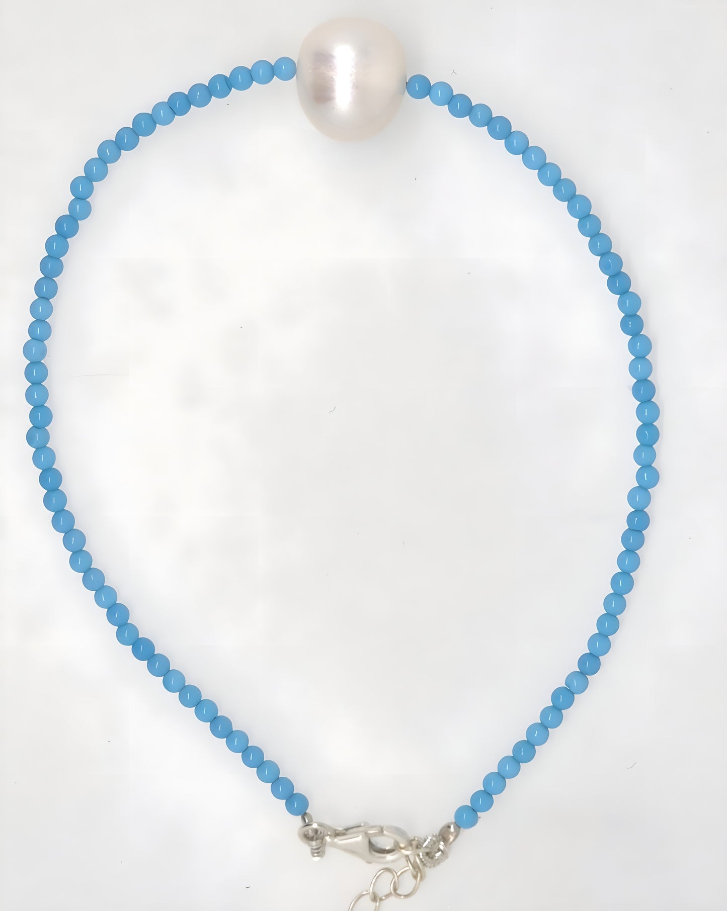 Turquoise & Freshwater Pearl Bracelet