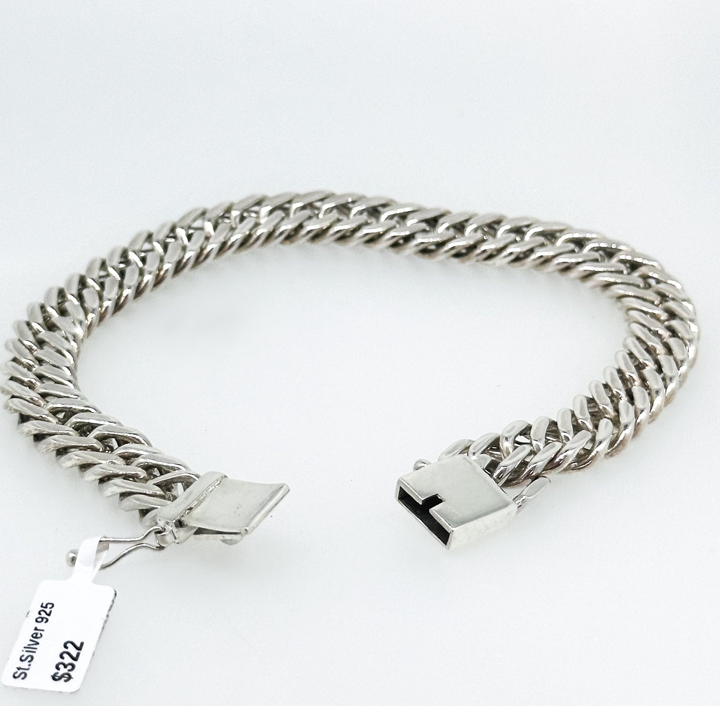 Double Curb Chain Bracelet