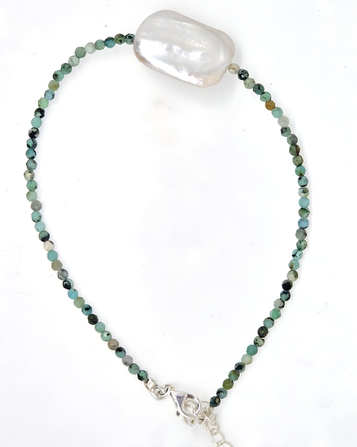 Natural Gemstone & Pearl Bracelet