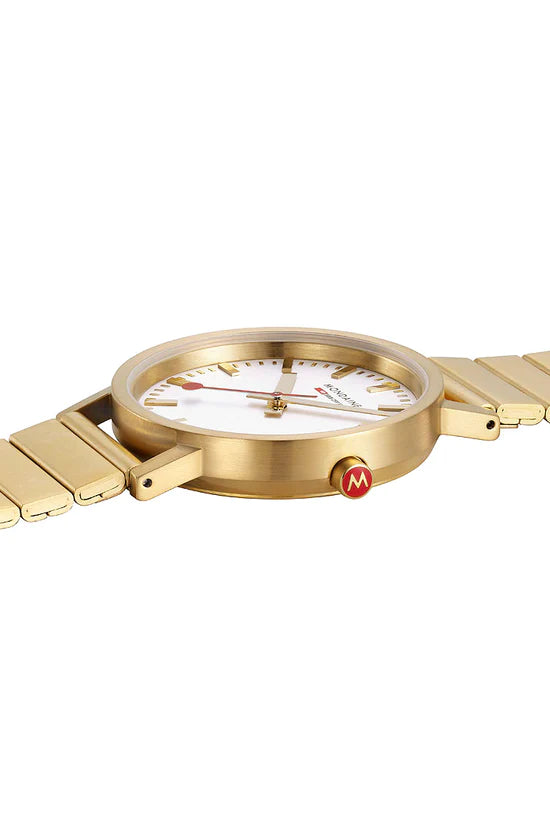 Mondaine Classic Golden Stainless Steel