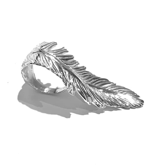 Long Feather Ring