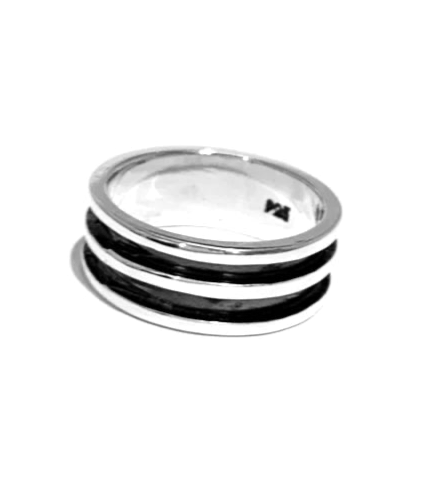 Silver Oxidised Ring