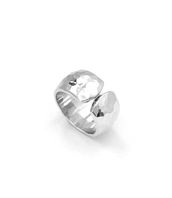Hammered Open Band Ring