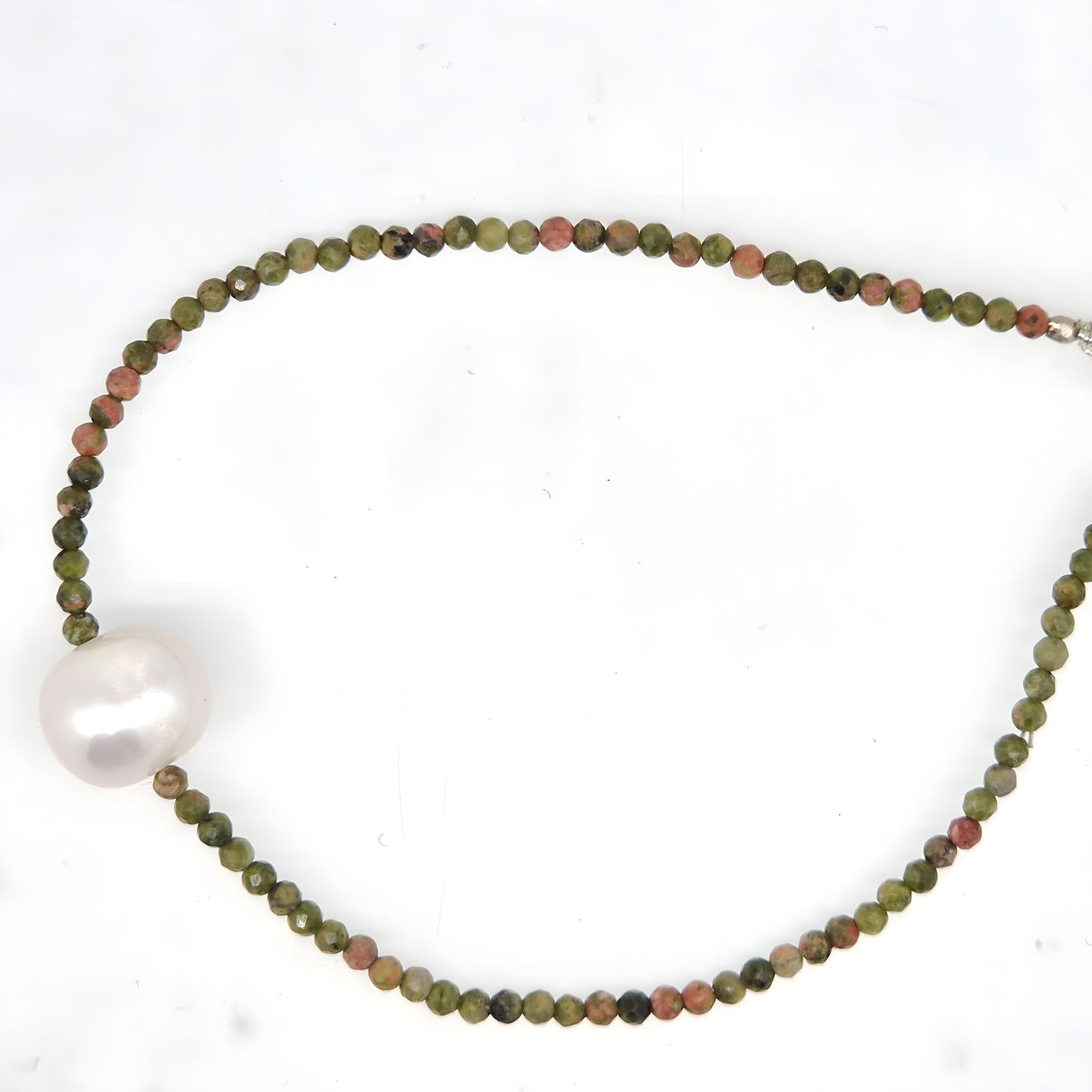 Natural Gemstone & Freshwater Pearl Bracelet