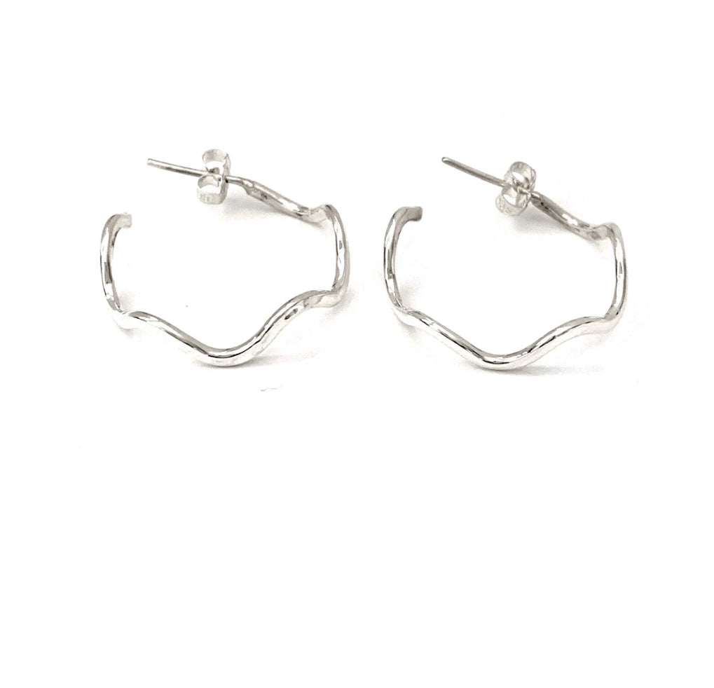 Wavy Hoop Earrings