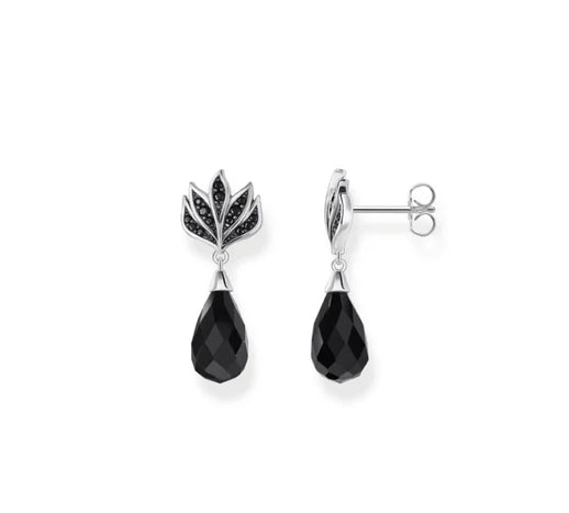 Black Dragon Tail Earrings