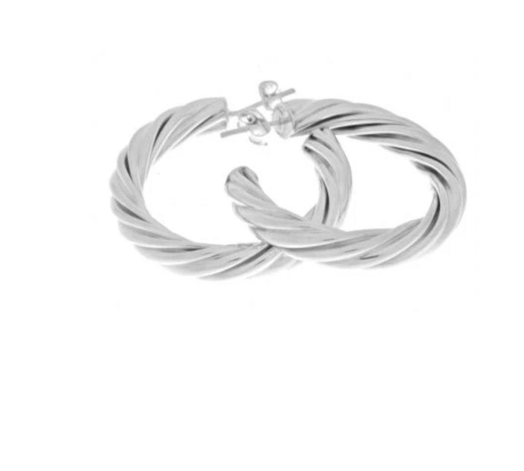 Thick Twist Hoop