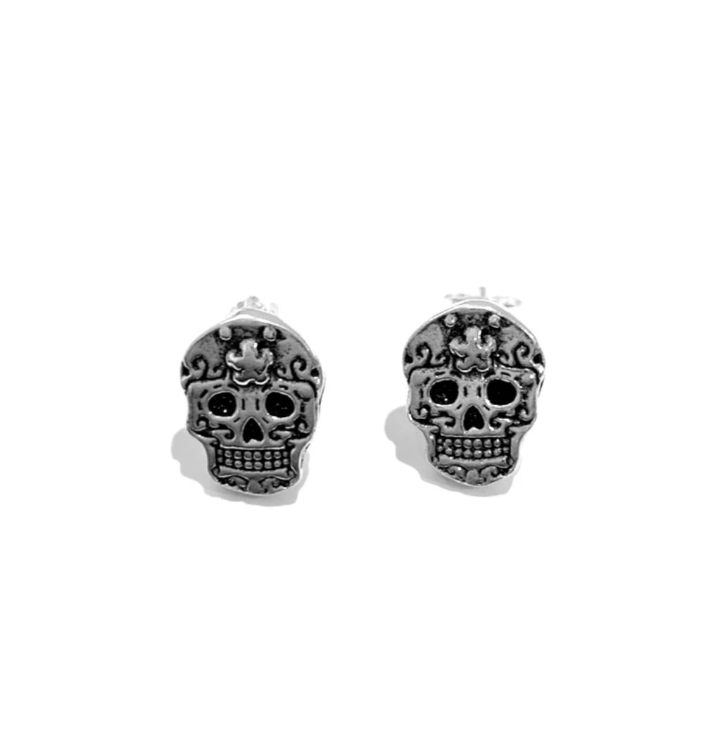 Sugar Skull Stud Earrings