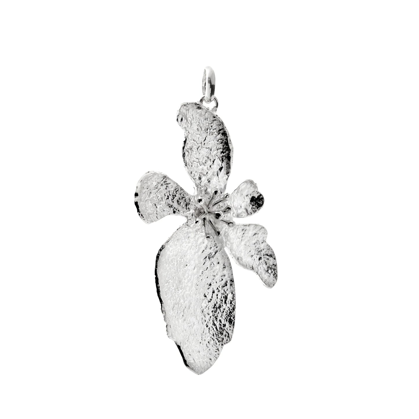 Reticulated orchid pendant