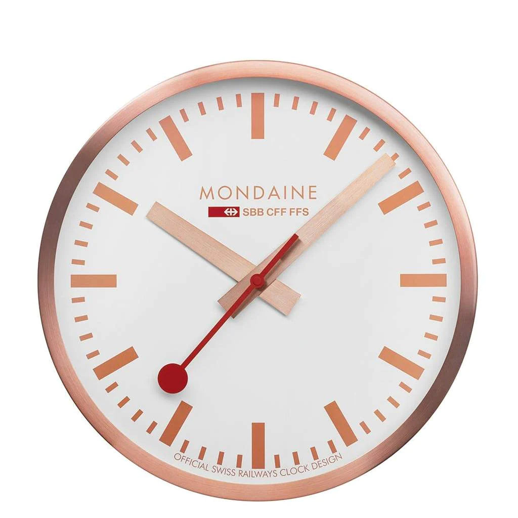 Mondaine Copper Wall Clock