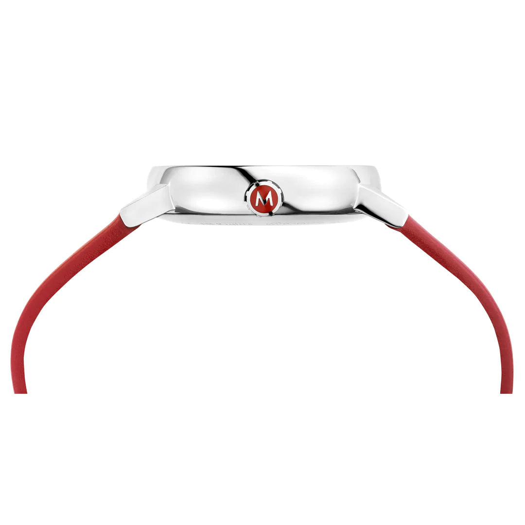 Mondaine EVO2 Red Vegan Grape Leather