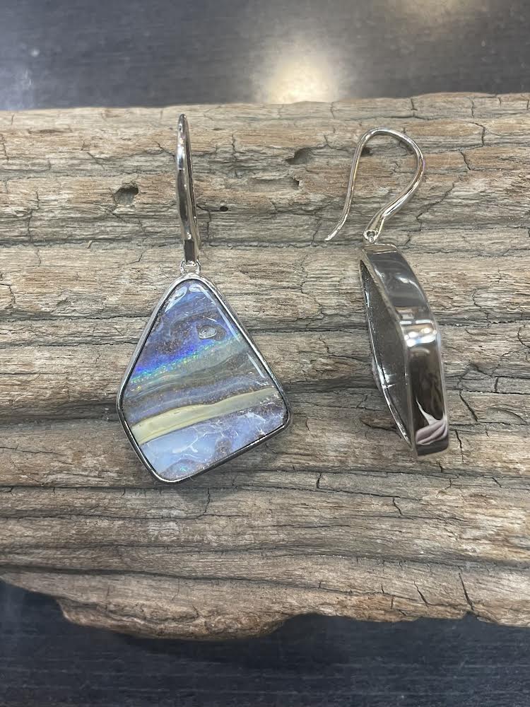 Australian Boulder Opal Earrings