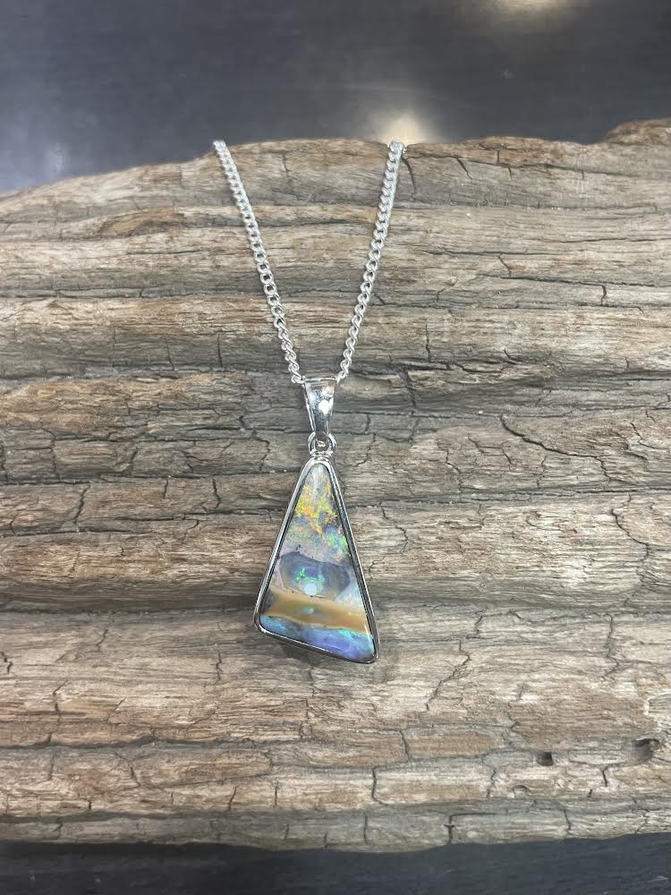 Australian Boulder Opal Pendant