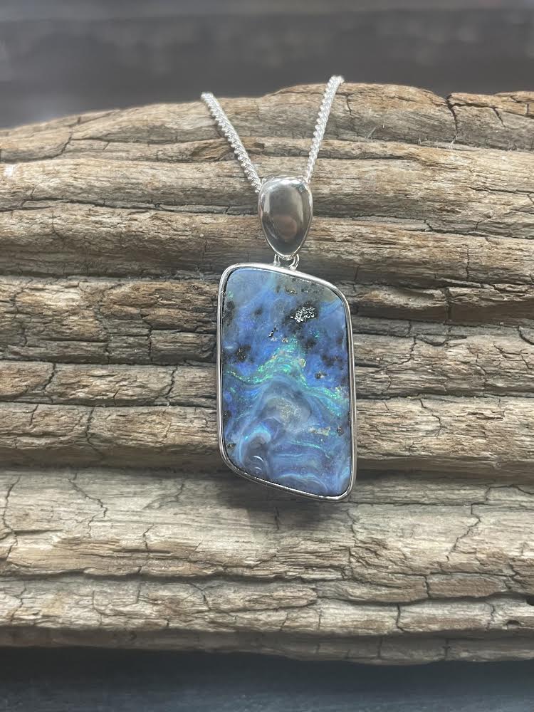 Australian Boulder Opal Pendant
