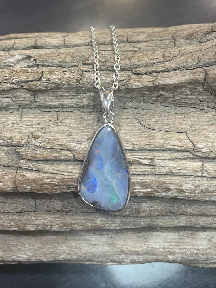 Australian Boulder Opal Pendant