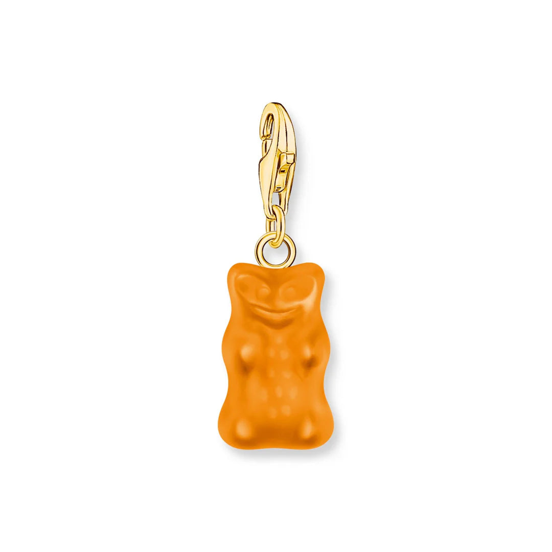 Orange Goldbear Gold Charm