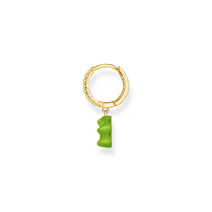 Haribo Green Single Earring Gold