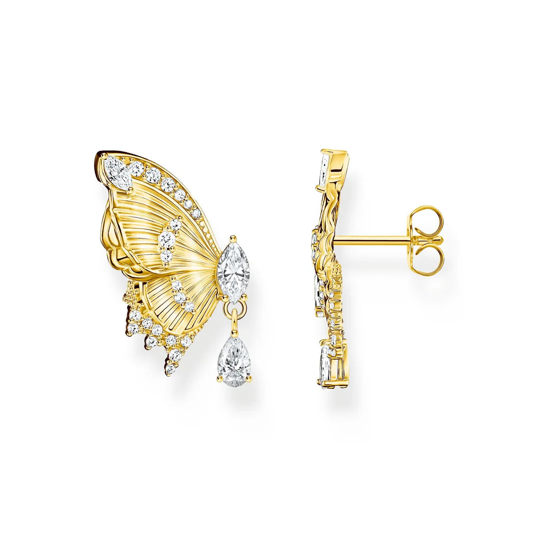 Butterfly Paradise Ear Studs In Gold