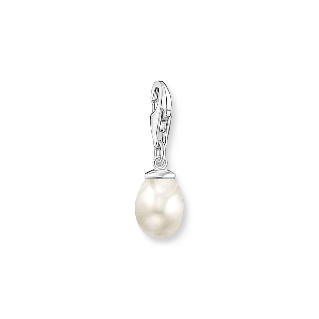 Charm Pendant Pearl Silver