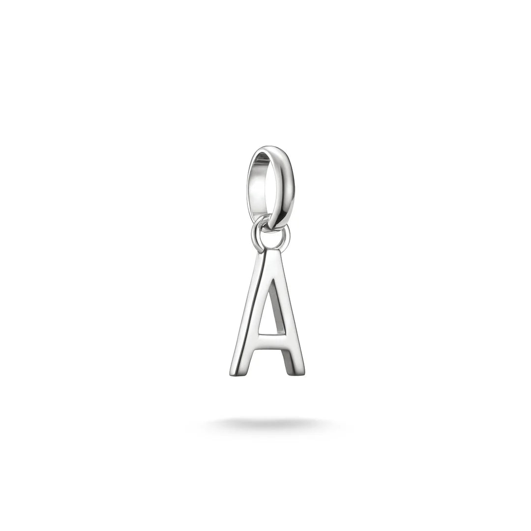 Connect Charm Letter A Silver