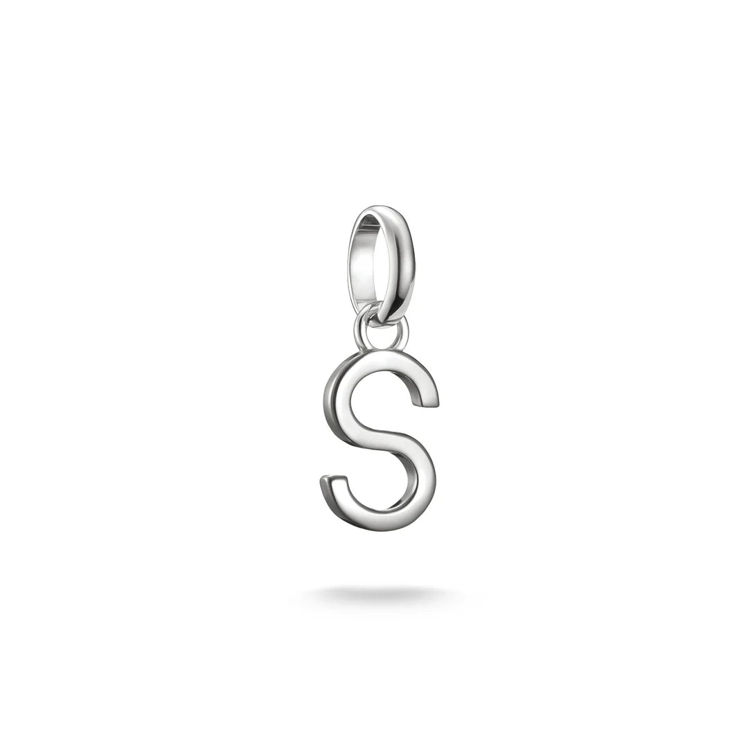 Connect Charm Letter S Silver