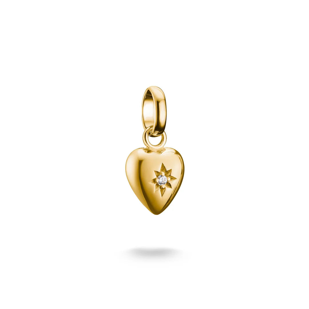 Connect Charm Gold Heart with Star