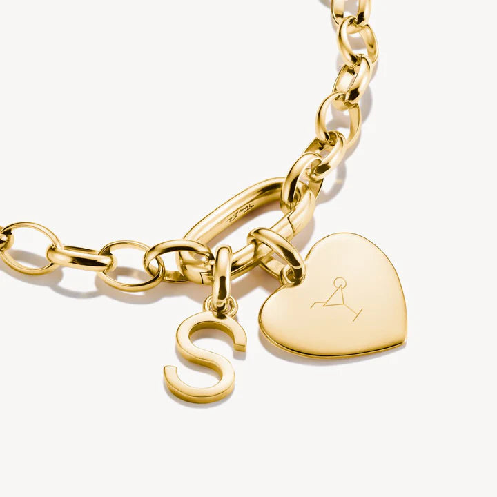 Connect Charm Heart Gold