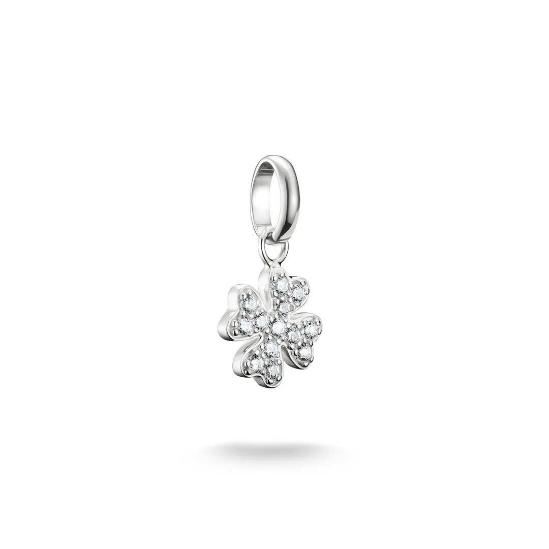 Connect Charm Lucky Clover with Stones