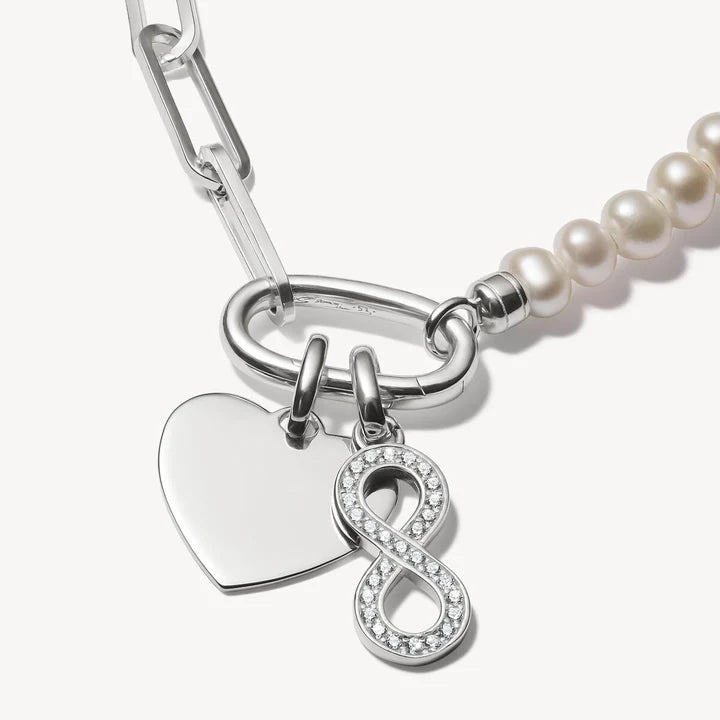 Connect Charm Infinity Symbol with Stones