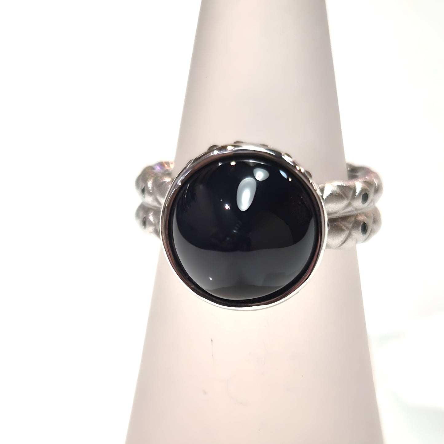 Bold Onyx Dome Ring