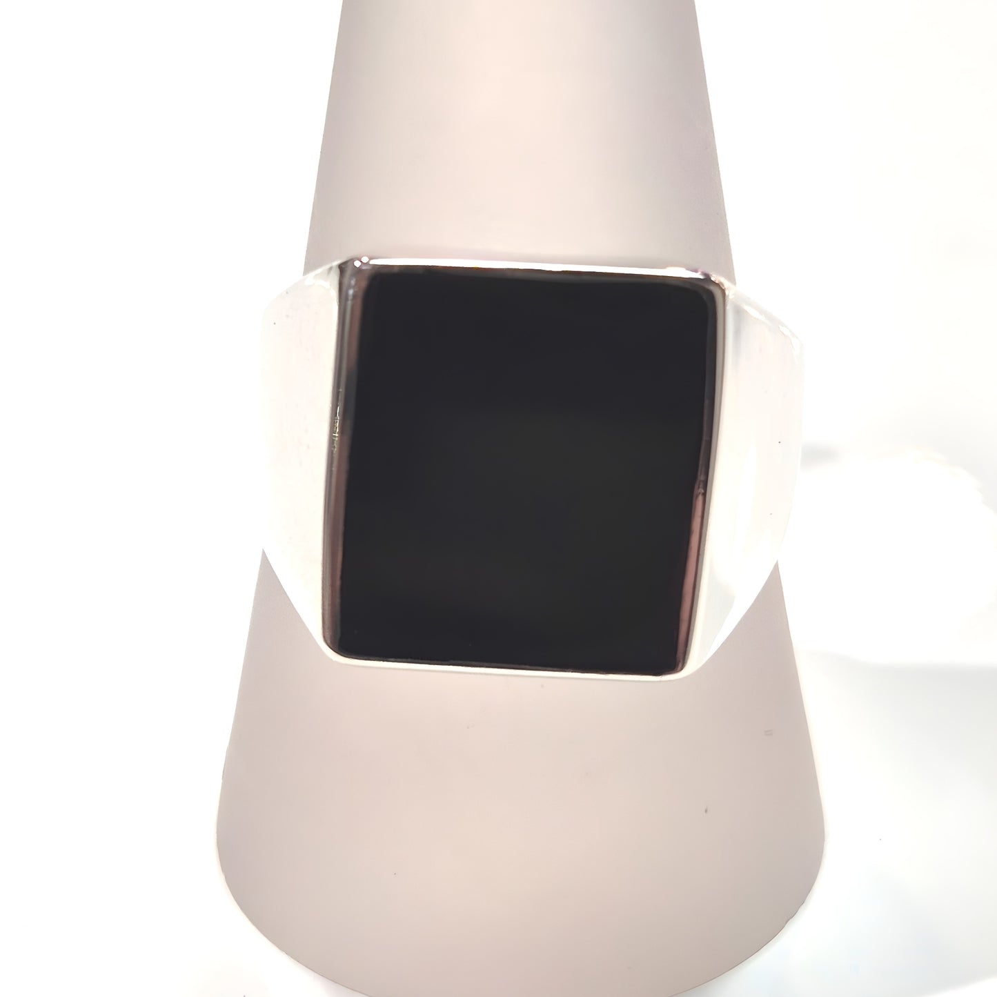 Square Onyx Signet Ring