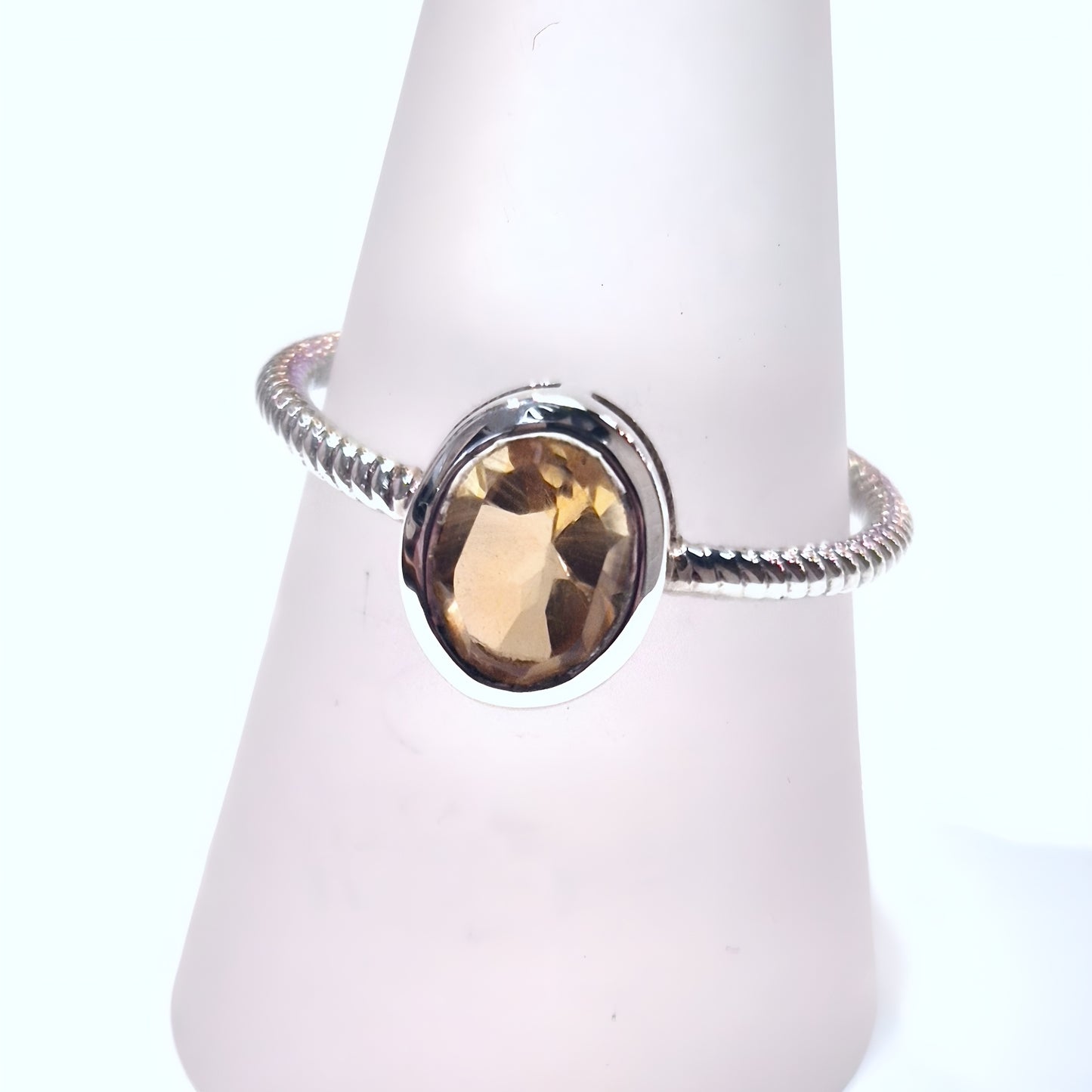 Oval Citrine Ring