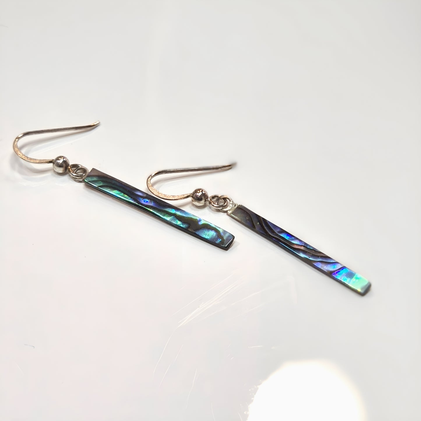 Paua Shell Bar Earrings