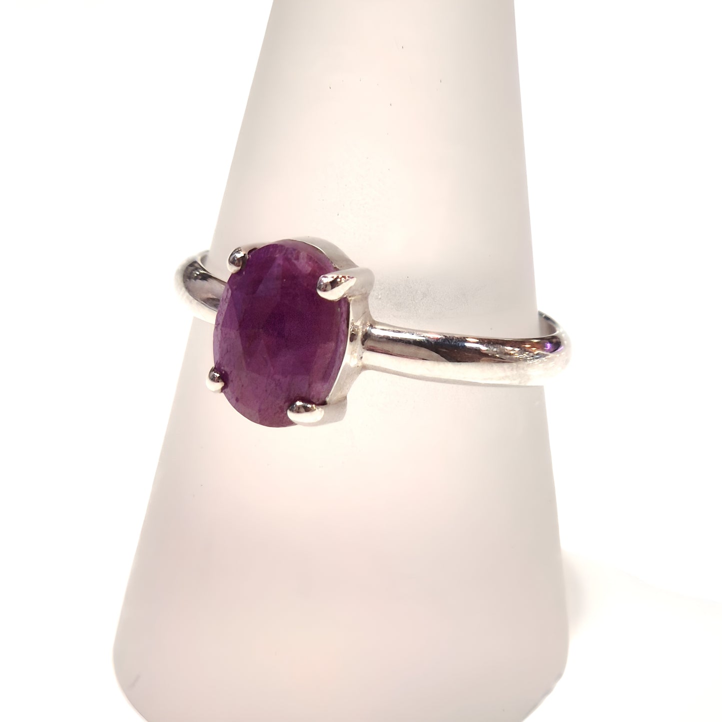 Ruby Solitaire Ring