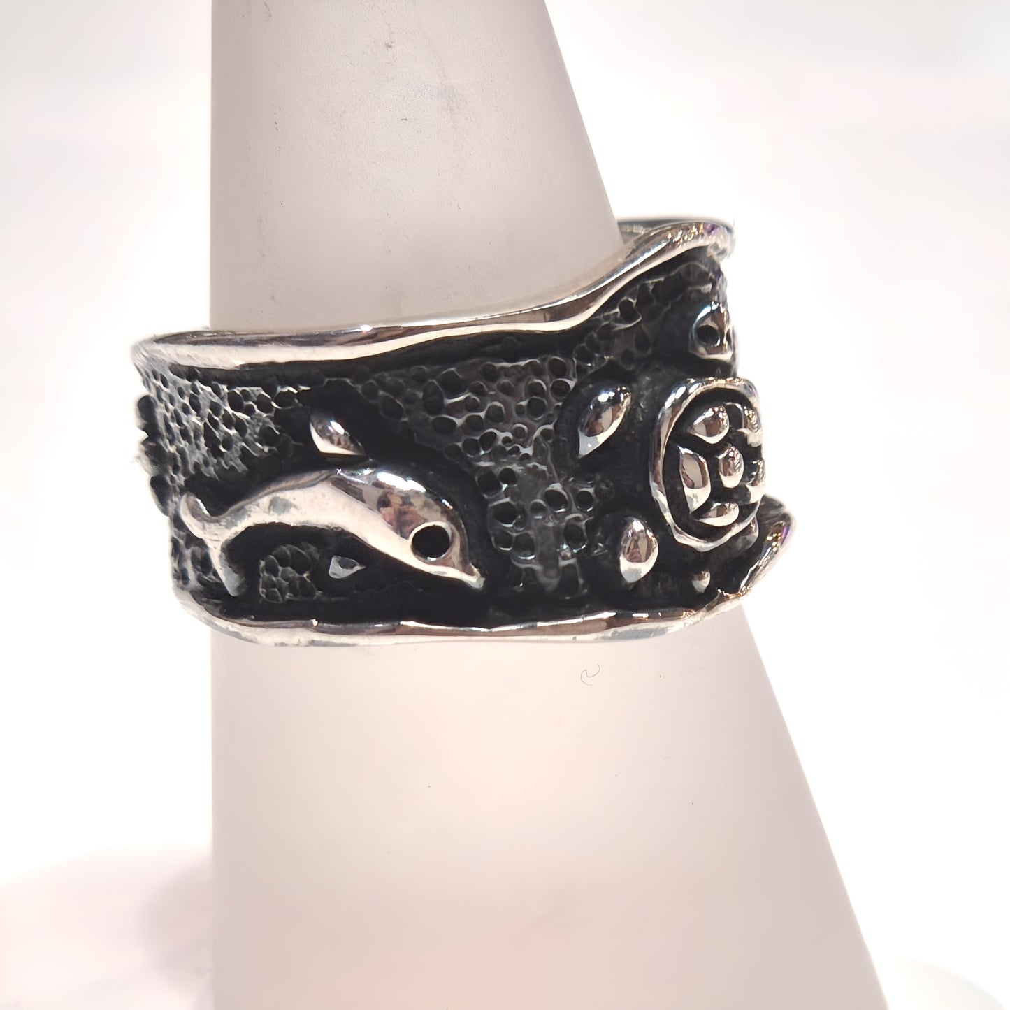 Sterling Silver Ocean Life Band