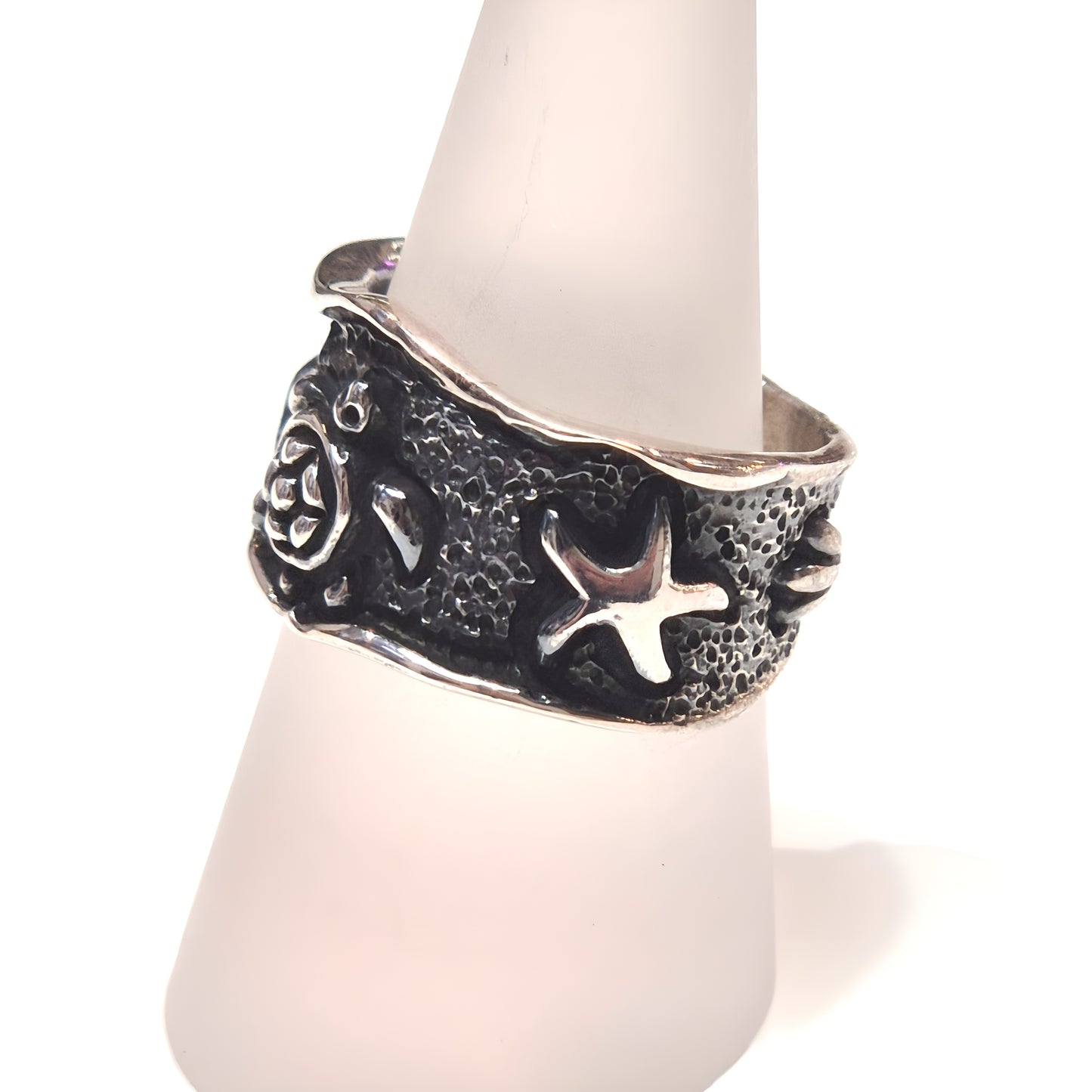 Sterling Silver Ocean Life Band