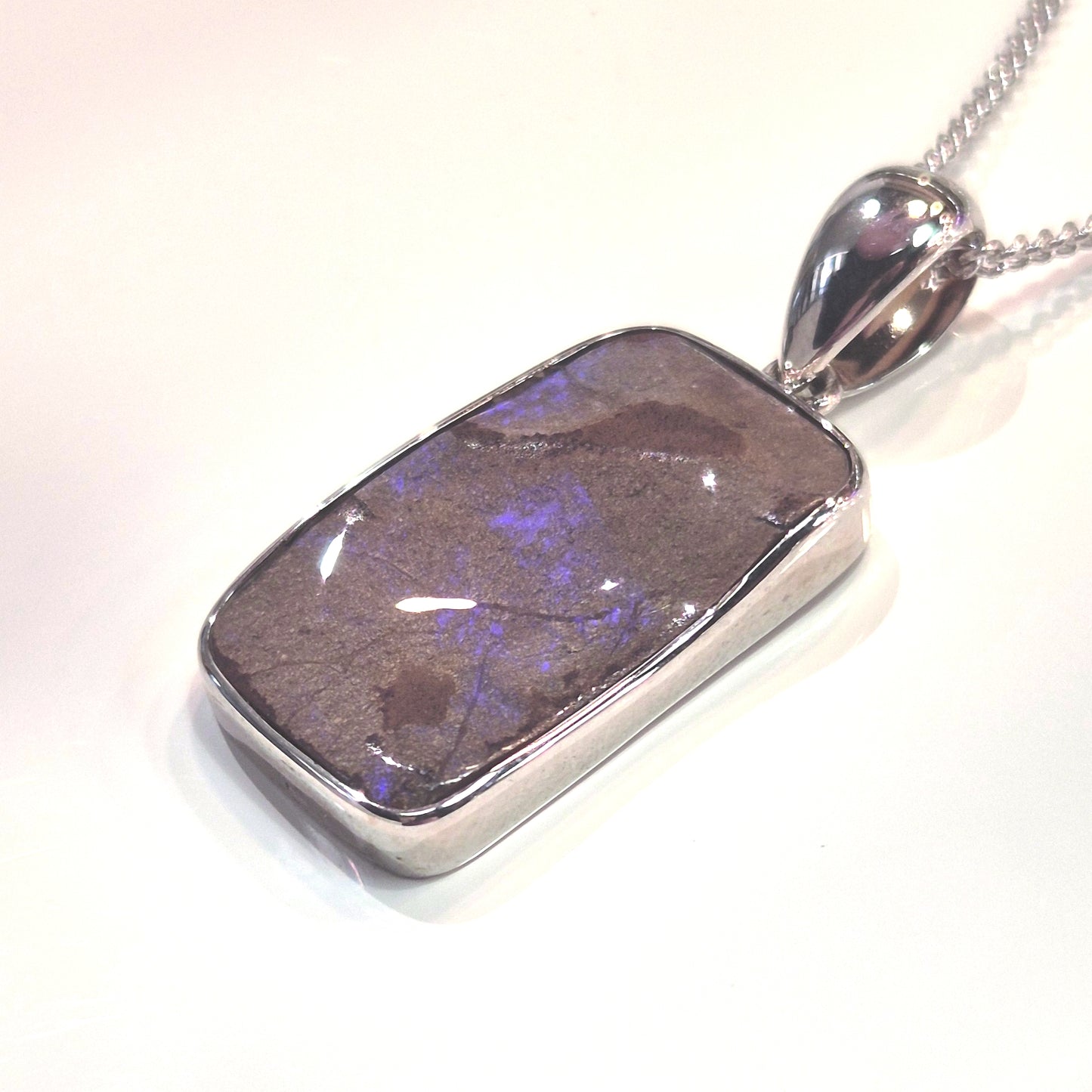 Violet Fire - Boulder Opal