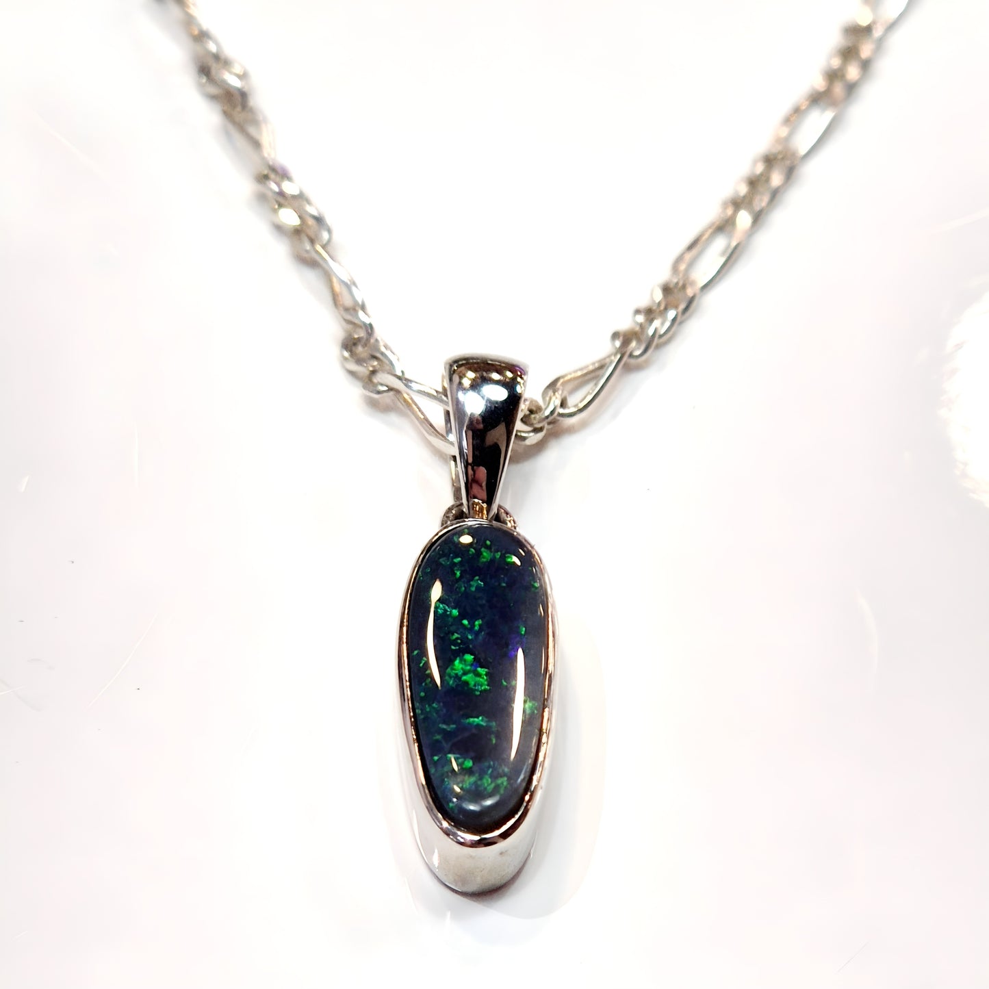 Solid Boulder Opal Pendant - Queensland
