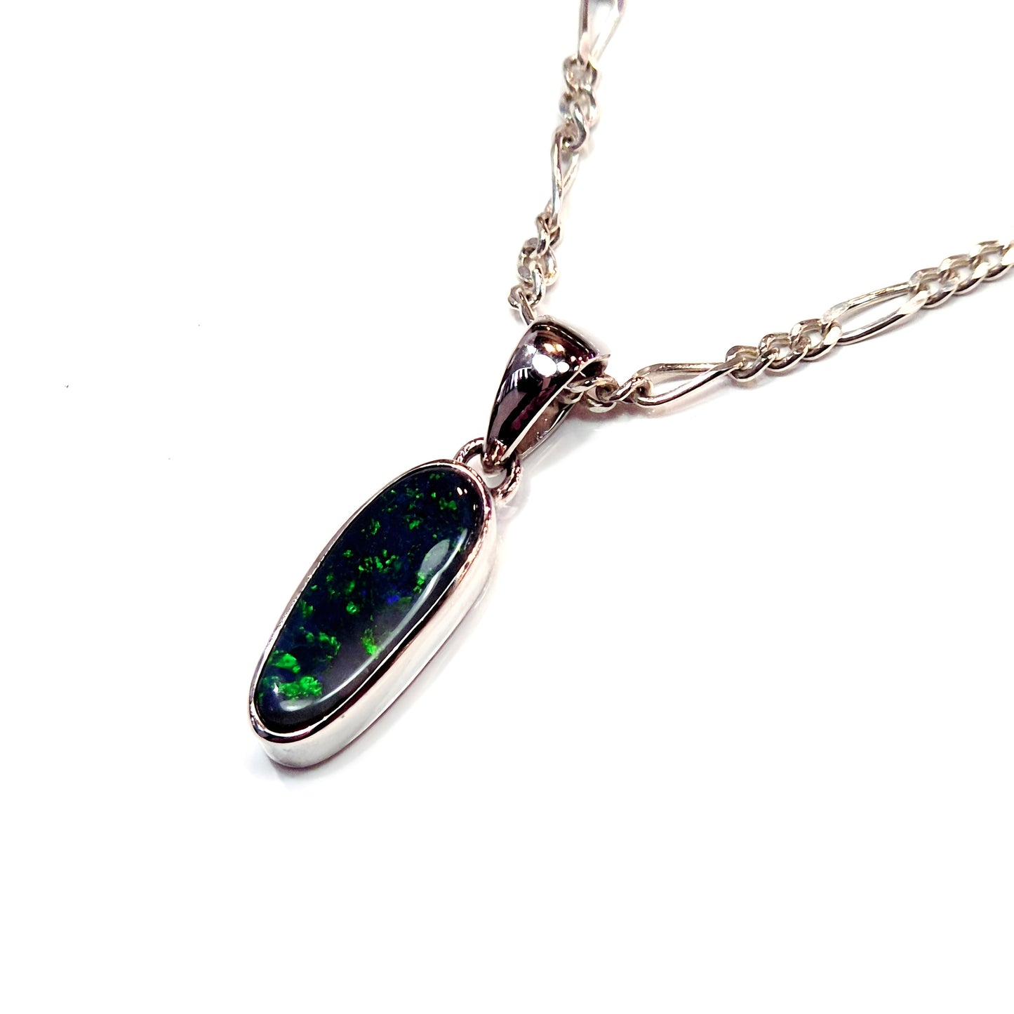 Solid Boulder Opal Pendant - Queensland
