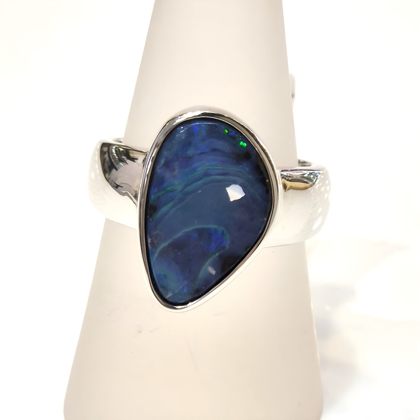 Boulder Opal Ring - Deepwater Dream
