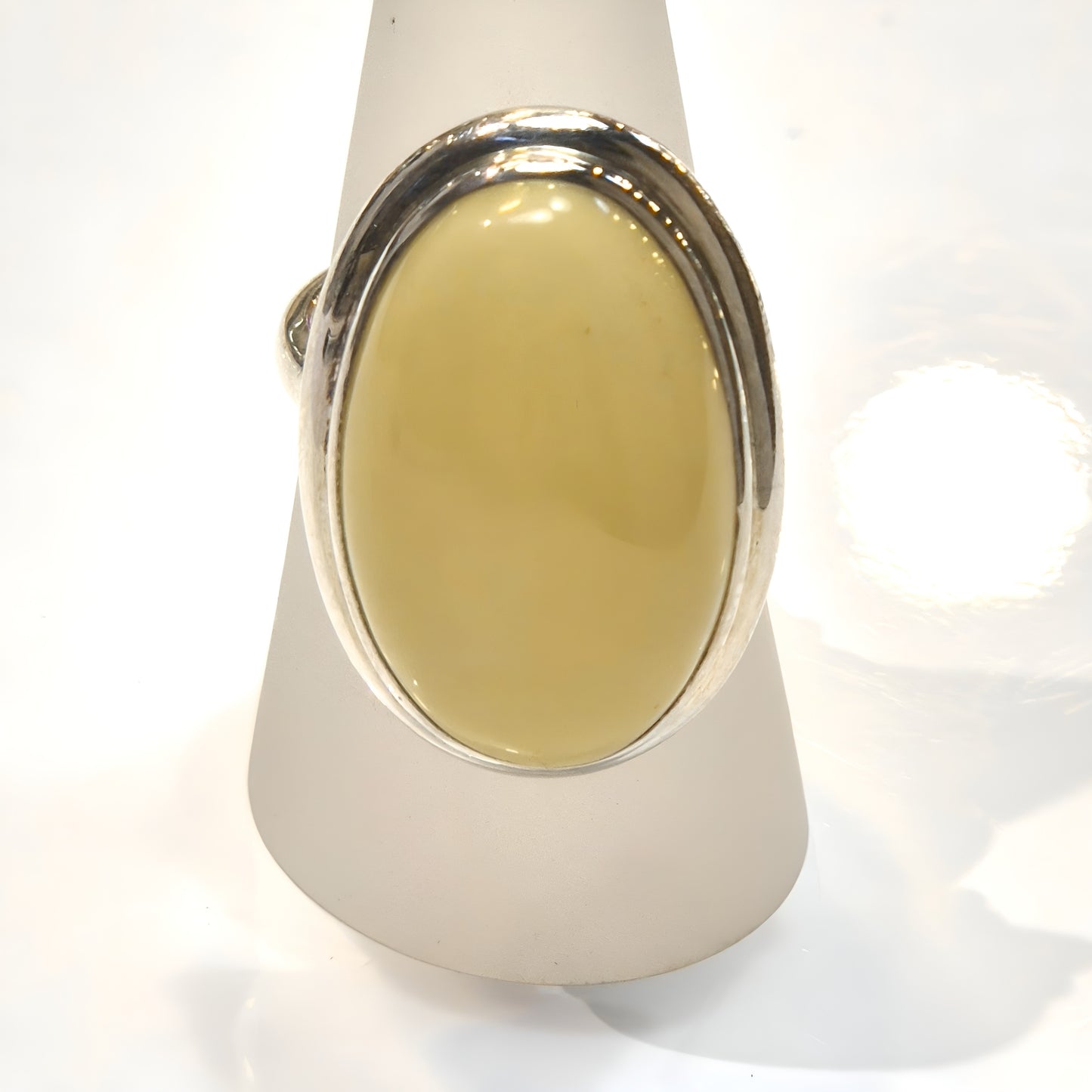 Buttery Polish Amber Ring