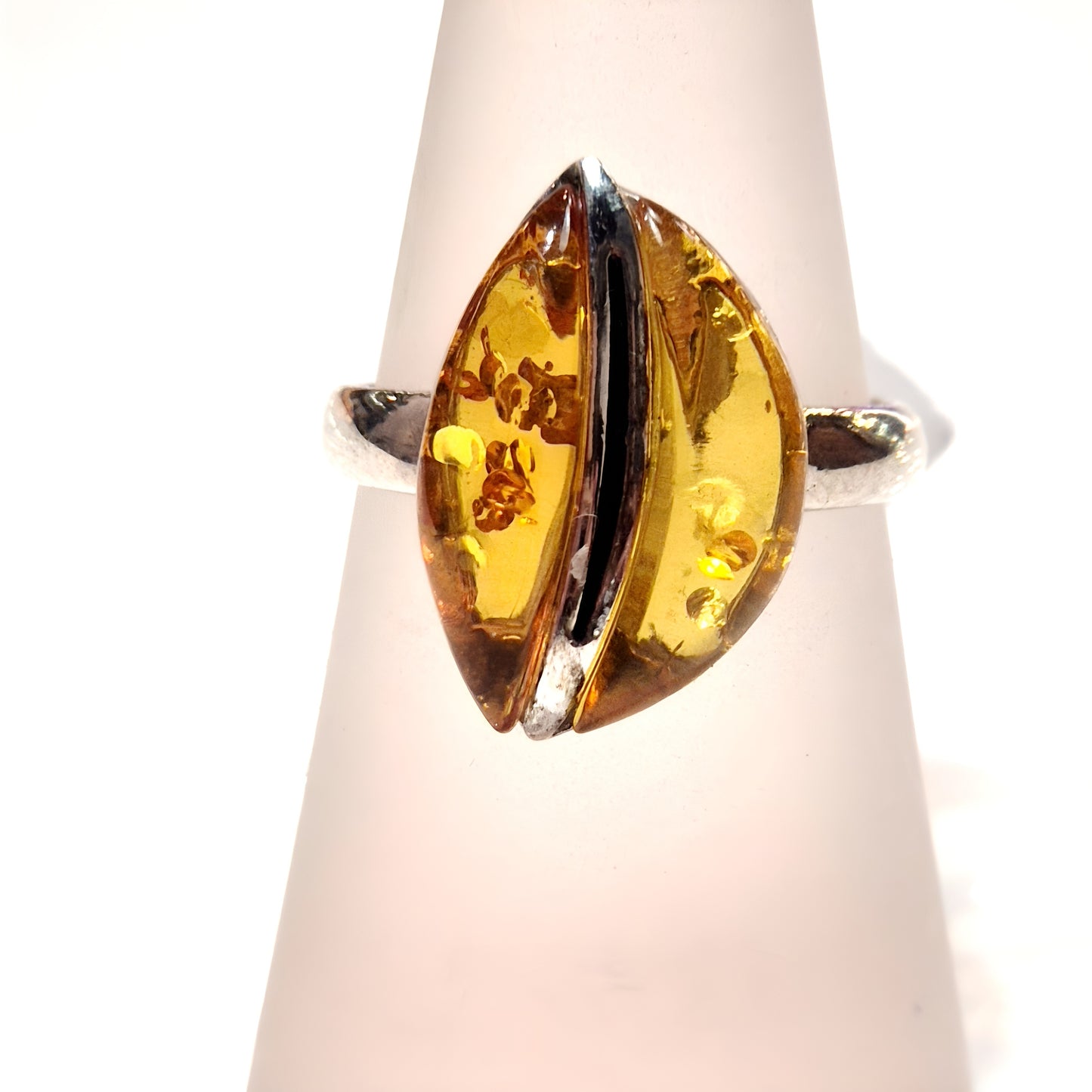 Dual Amber Marquise Ring
