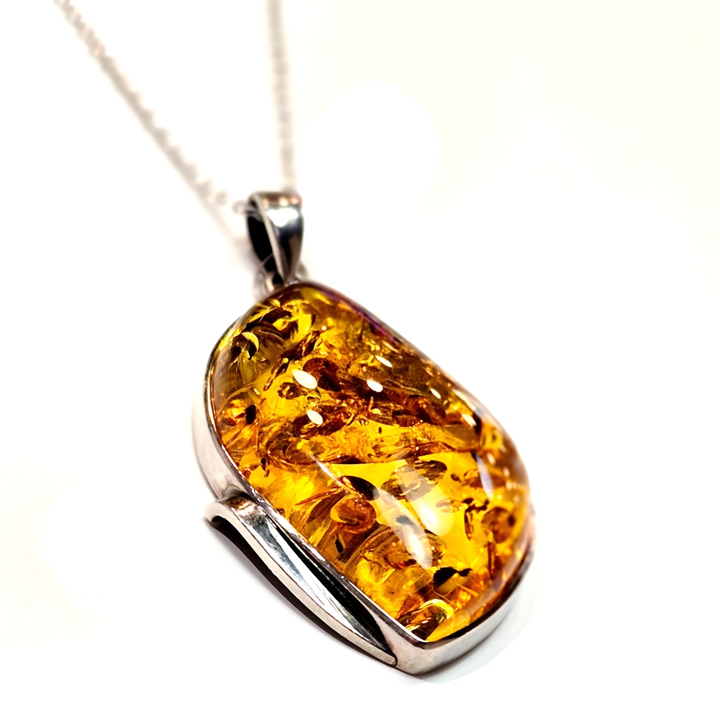 Cognac Amber Pendant