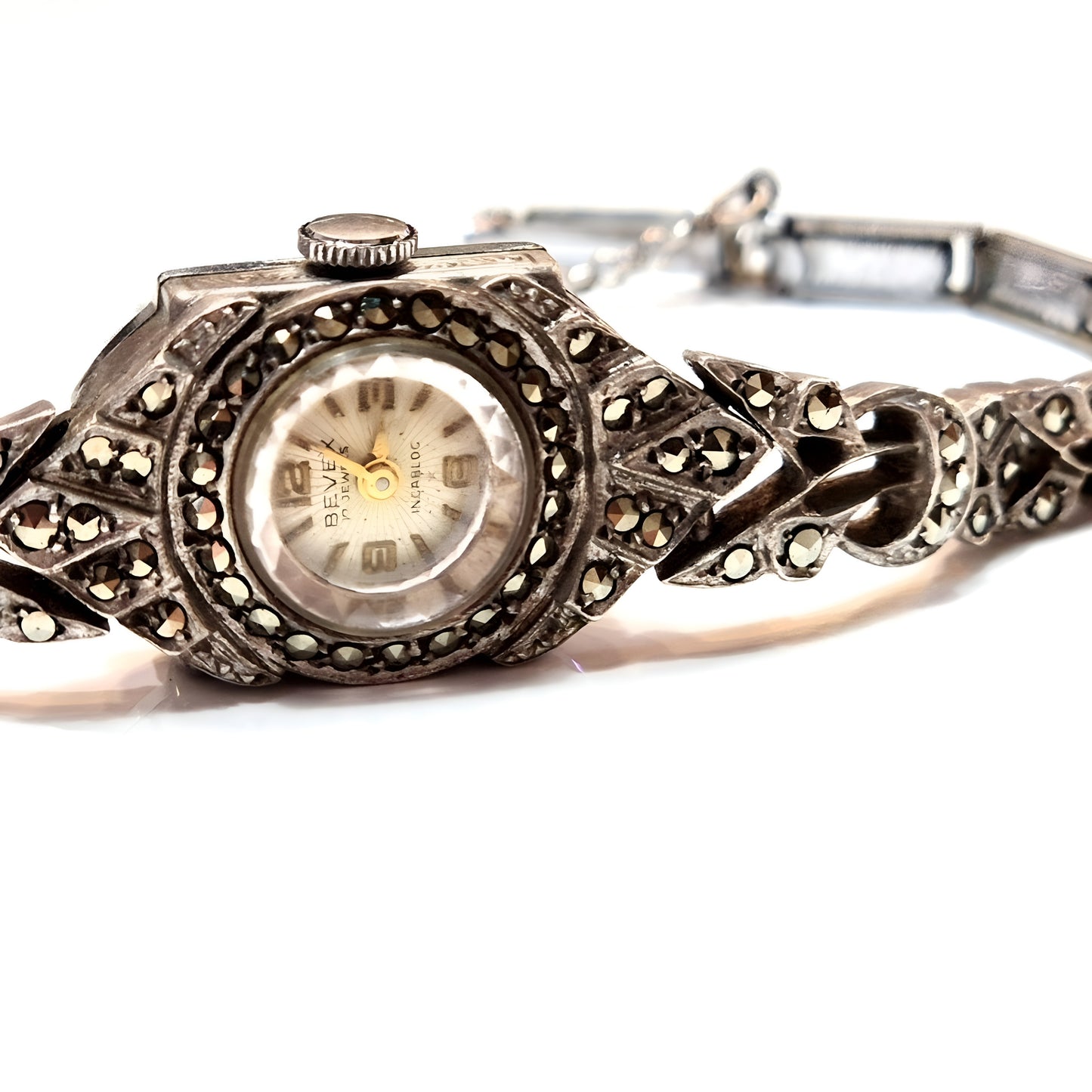 Estate Marcasite & Silver Watch