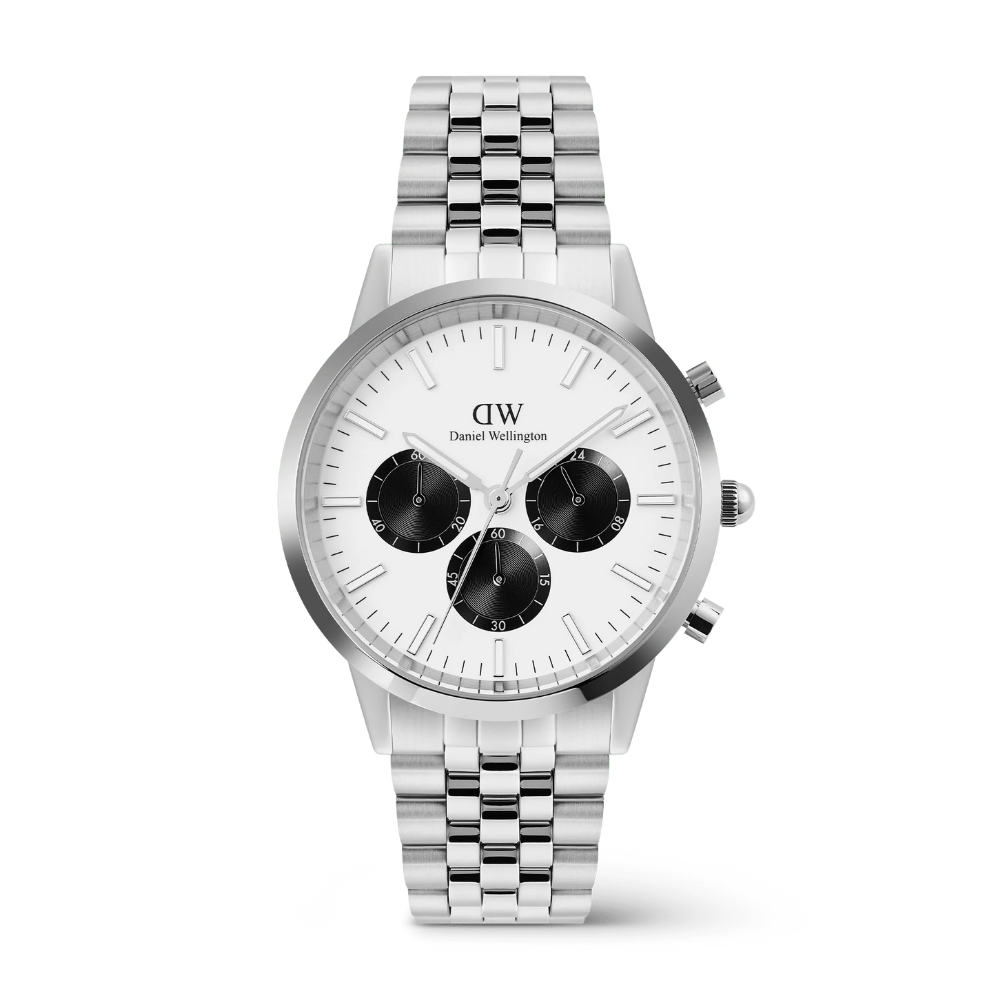 Iconic Chronograph Arch 5-Link Off-White Panda Silver