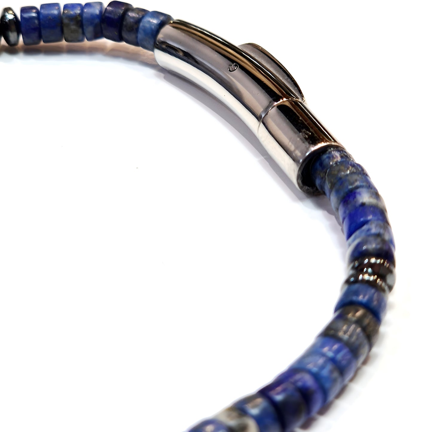 Blue Gemstone Bead Bracelet