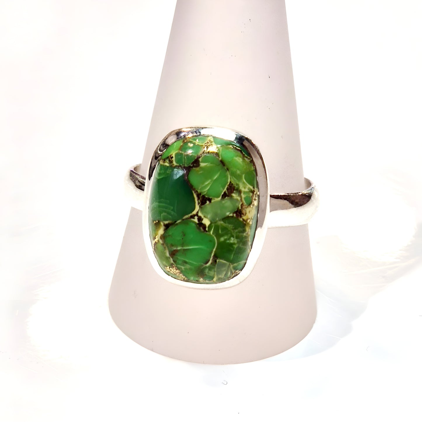 Green Copper Turquoise Ring